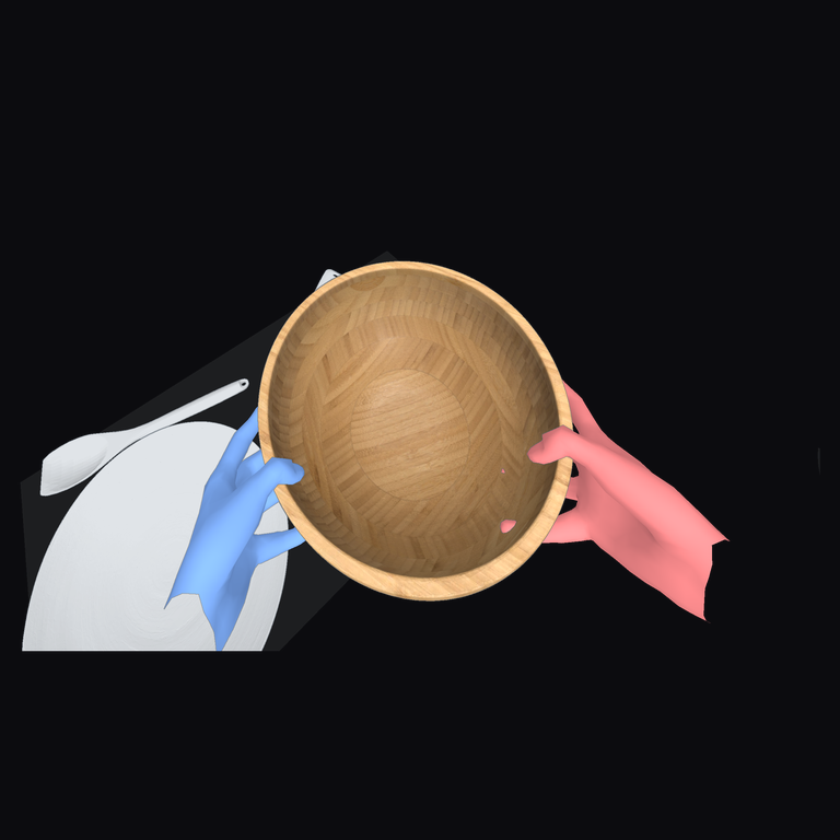 Predicted future hand-object motion.
